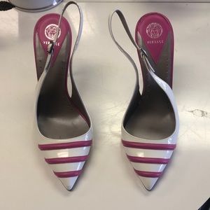 Authentic Versace Sling back heels